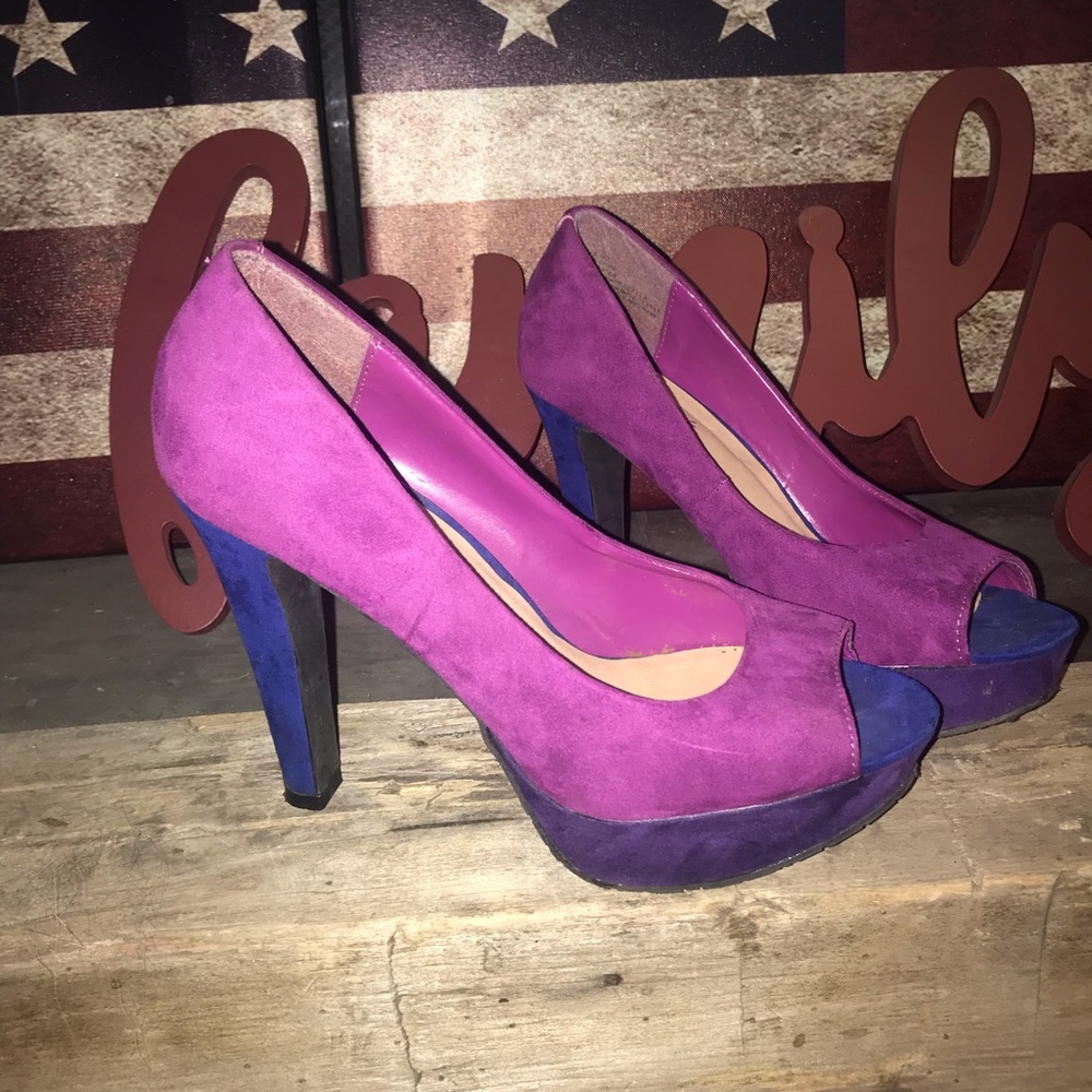 Multi-colored heels